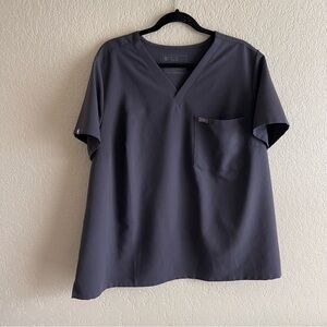 FIGS Women’s Gray V-Neck Scrub Top